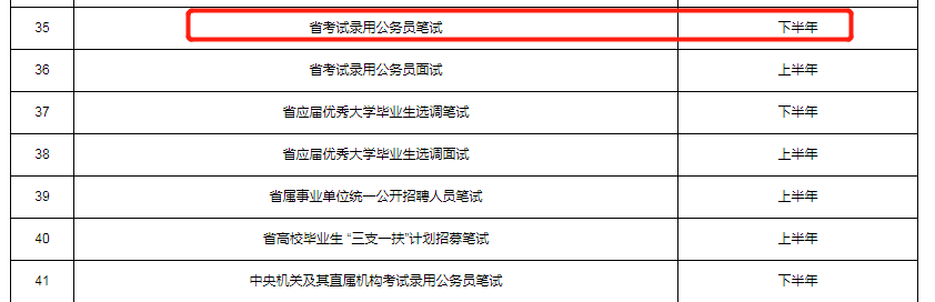 江苏省公务员考试时间定了，下半年笔试！